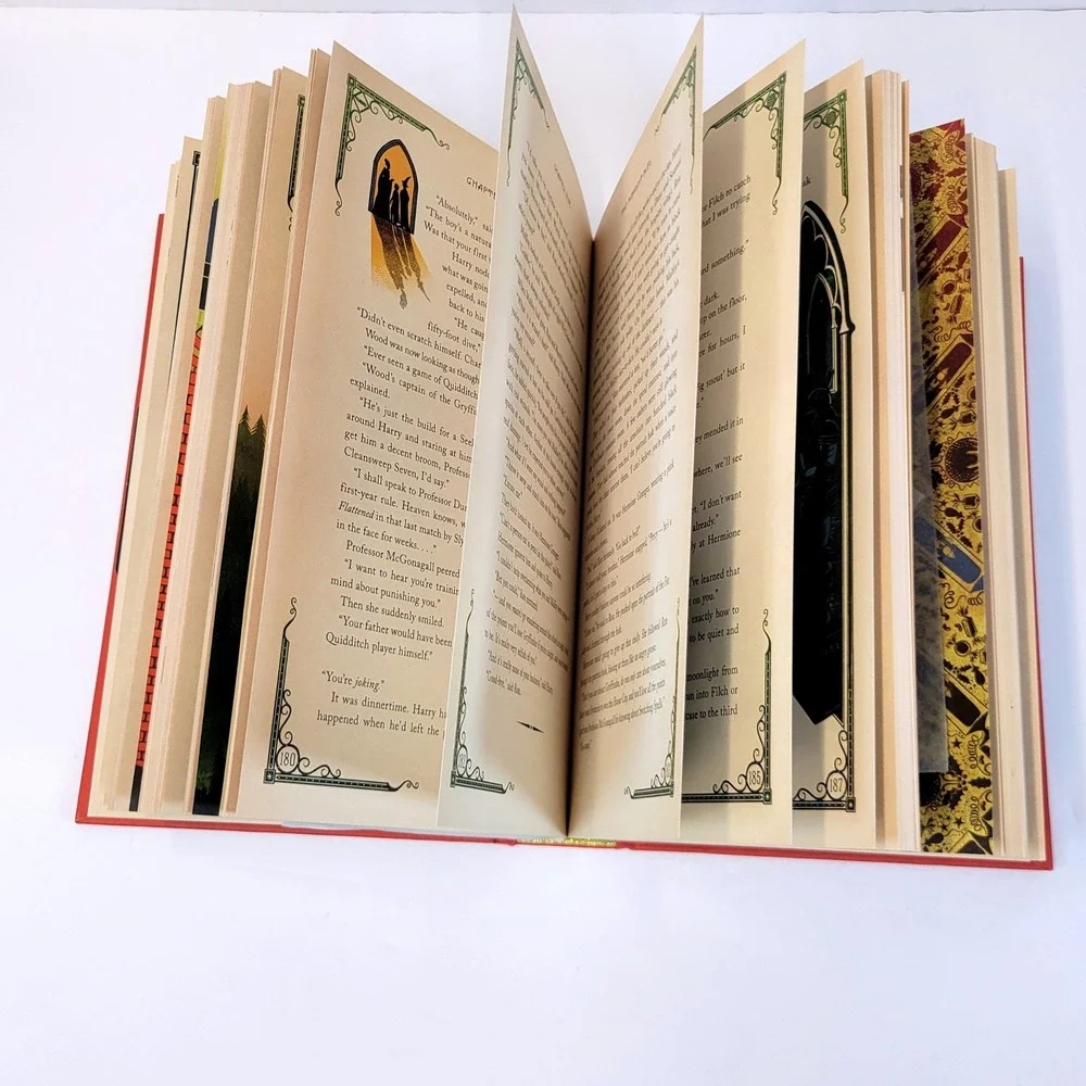 Harry Potter Sorcerer's Stone Minalima Edition Red Hardcover Book Scholastic